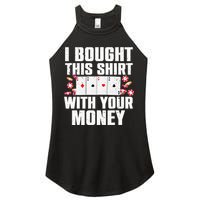 Funny Poker Art For Gambling Men Women Poker Player Gambler Women's Perfect Tri Rocker Tank