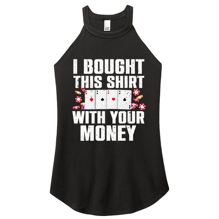 Funny Poker Art For Gambling Men Women Poker Player Gambler Women's Perfect Tri Rocker Tank