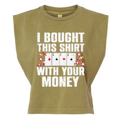 Funny Poker Art For Gambling Men Women Poker Player Gambler Garment-Dyed Women's Muscle Tee