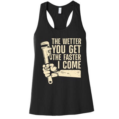 Funny Plumber Art For  Steamfitter Plumbing Tools Women's Racerback Tank