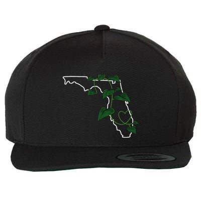 Florida Pothos Aroid Wool Snapback Cap