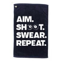 Funny Pool Art Billiards Lover Pool Player Platinum Collection Golf Towel