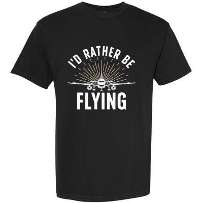 Funny Pilot Art For Aviation Pilot Flying Lover Garment-Dyed Heavyweight T-Shirt