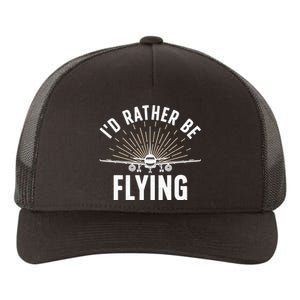 Funny Pilot Art For Aviation Pilot Flying Lover Yupoong Adult 5-Panel Trucker Hat