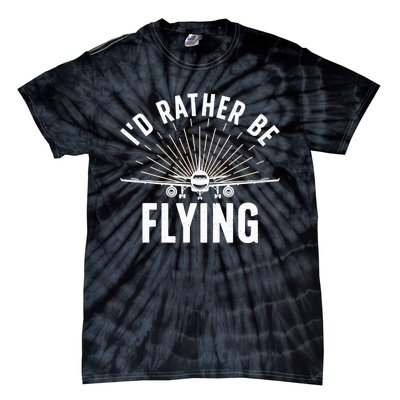 Funny Pilot Art For Aviation Pilot Flying Lover Tie-Dye T-Shirt