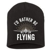 Funny Pilot Art For Aviation Pilot Flying Lover Short Acrylic Beanie