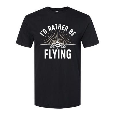 Funny Pilot Art For Aviation Pilot Flying Lover Softstyle CVC T-Shirt