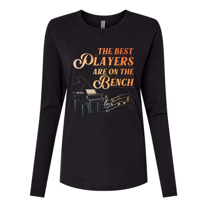 Funny Piano Art For Musical Instrument Piano Lover Womens Cotton Relaxed Long Sleeve T-Shirt