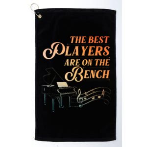 Funny Piano Art For Musical Instrument Piano Lover Platinum Collection Golf Towel