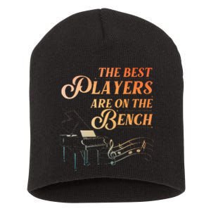 Funny Piano Art For Musical Instrument Piano Lover Short Acrylic Beanie