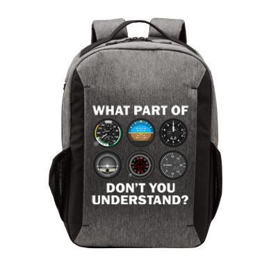 Funny Pilot Art Men Women Aviation Airline Pilot Instruments Vector Backpack