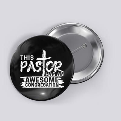 Funny Pastor Appreciation Gift Christian Church Priest Button