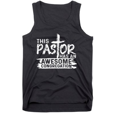 Funny Pastor Appreciation Gift Christian Church Priest Tank Top