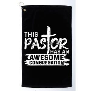 Funny Pastor Appreciation Gift Christian Church Priest Platinum Collection Golf Towel