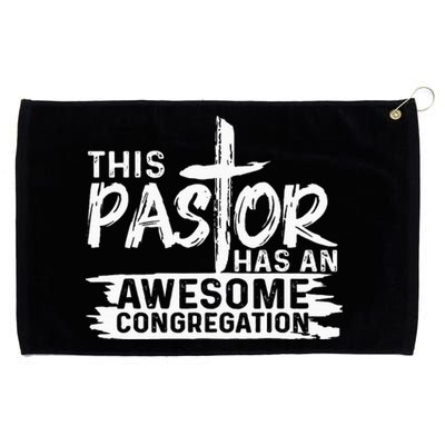 Funny Pastor Appreciation Gift Christian Church Priest Grommeted Golf Towel