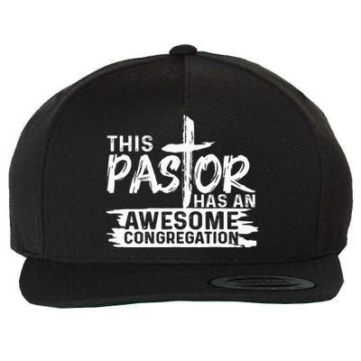 Funny Pastor Appreciation Gift Christian Church Priest Wool Snapback Cap