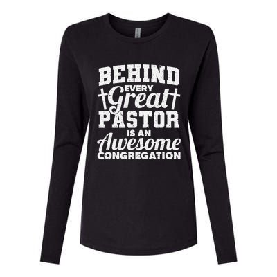 Funny Pastor Appreciation Gift For Cool Preacher Womens Cotton Relaxed Long Sleeve T-Shirt