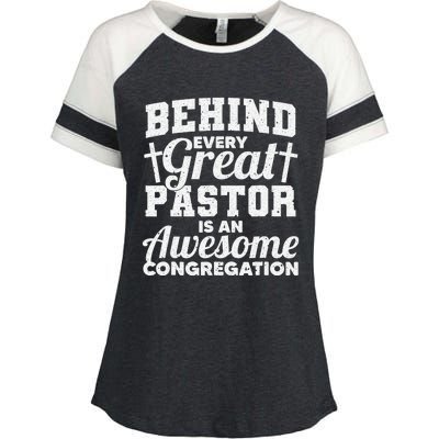 Funny Pastor Appreciation Gift For Cool Preacher Enza Ladies Jersey Colorblock Tee