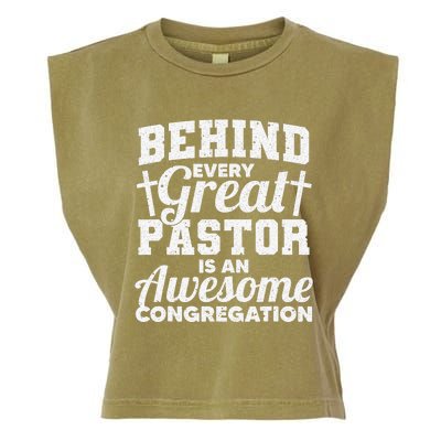 Funny Pastor Appreciation Gift For Cool Preacher Garment-Dyed Women's Muscle Tee