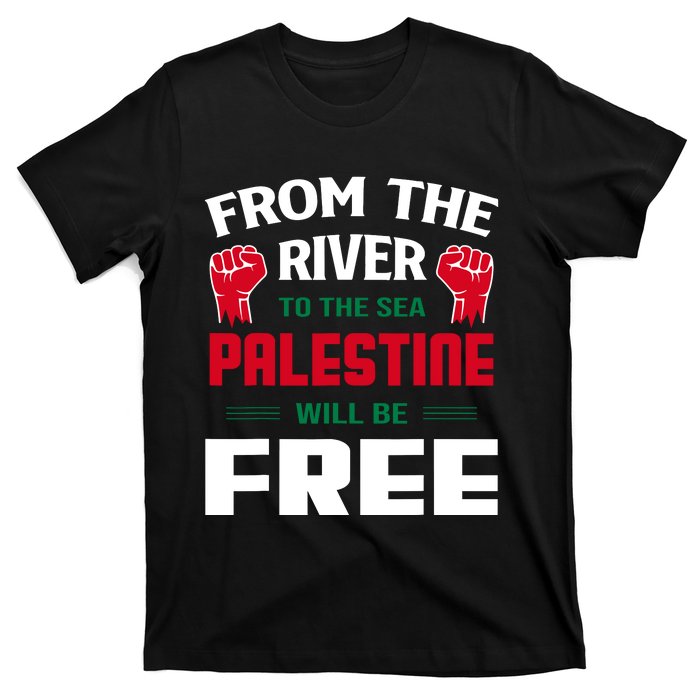 Free Palestine Arabic Support Palestine And Keffiyeh Palesti T-Shirt