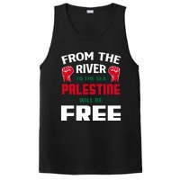 Free Palestine Arabic Support Palestine And Keffiyeh Palesti PosiCharge Competitor Tank