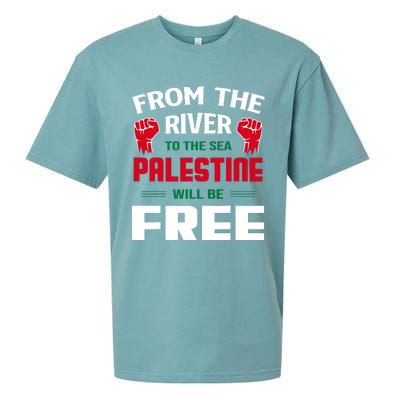 Free Palestine Arabic Support Palestine And Keffiyeh Palesti Sueded Cloud Jersey T-Shirt