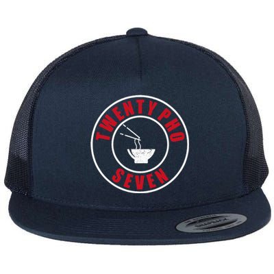 Funny Pho Asian Food Lover Pho Soup Flat Bill Trucker Hat