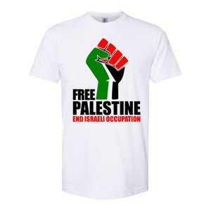 Free Palestine And End Israeli Occupation Softstyle CVC T-Shirt