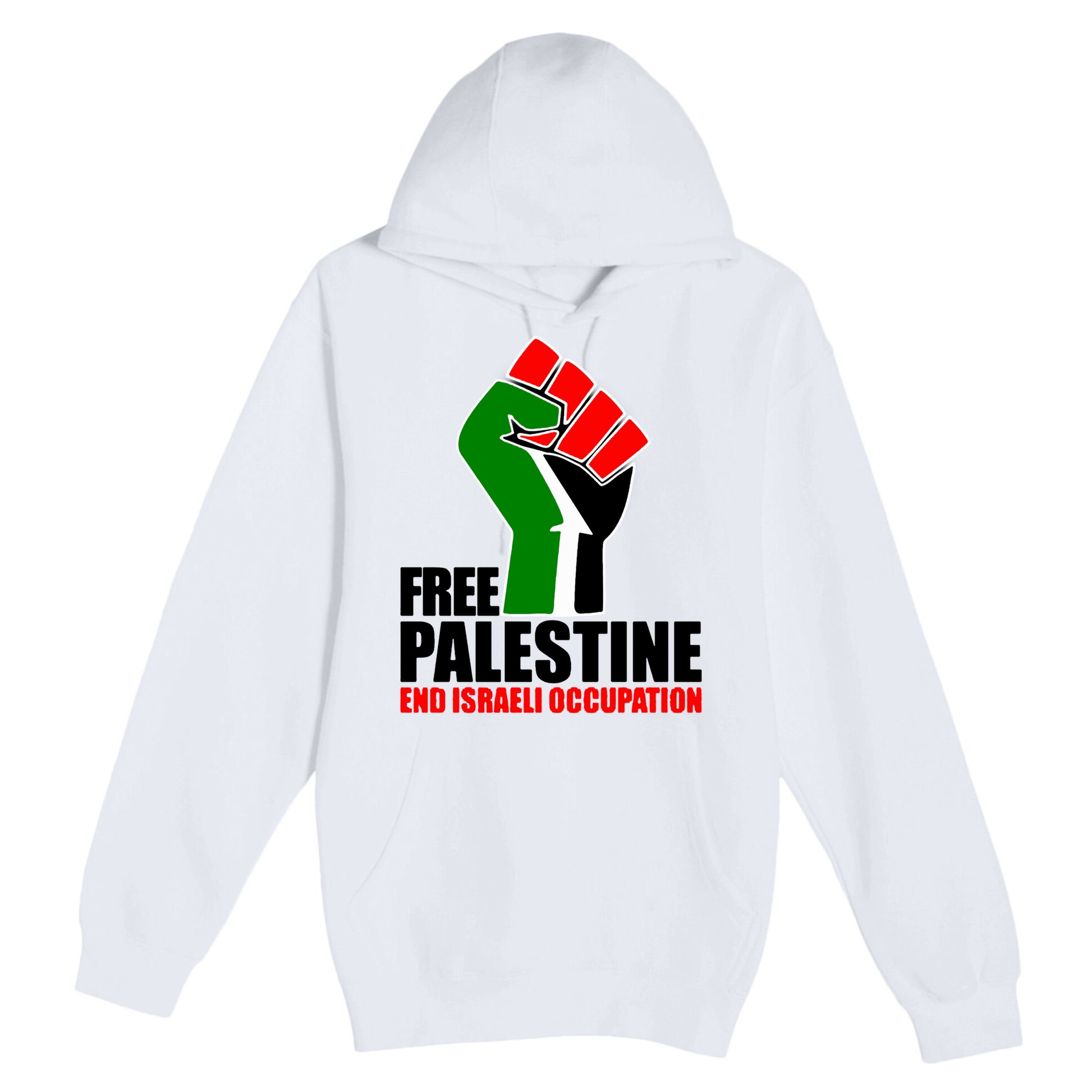 Free Palestine And End Israeli Occupation Premium Pullover Hoodie