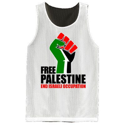 Free Palestine And End Israeli Occupation Mesh Reversible Basketball Jersey Tank