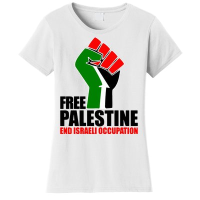 Free Palestine And End Israeli Occupation Women's T-Shirt