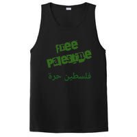 Free Palestine Arabic Support Palestine And Keffiyeh Palesti PosiCharge Competitor Tank