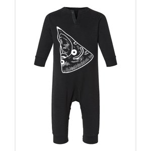 Funny Pizza And Slice Dad And Baby Matching Infant Fleece One Piece