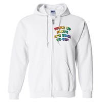 Funny Pride Adult Wake Up Sluts Time To Sin LGBTQ Full Zip Hoodie