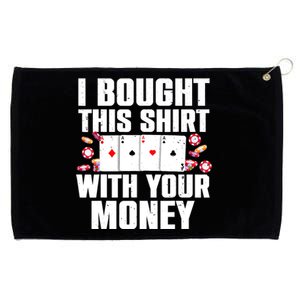 Funny Poker Art For Gambling Poker Player Gambler Grommeted Golf Towel