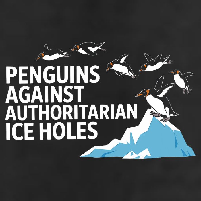 Funny Penguins Against Authoritarian Ice Holes Sarcastic  11oz C Handle Ceramic Mug