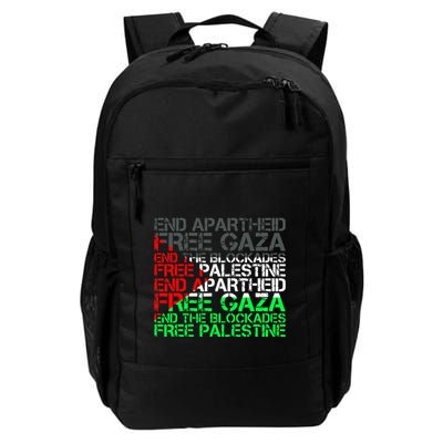 Free Palestine Arabic Palestine Gaza Jerusalem Support Flag Backpack