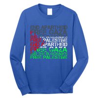 Free Palestine Arabic Palestine Gaza Jerusalem Support Flag Long Sleeve Shirt