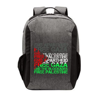 Free Palestine Arabic Palestine Gaza Jerusalem Support Flag Vector Backpack
