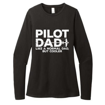 Funny Pilot Art For Dad Aviation Airplane Aircraft Pilot Womens CVC Long Sleeve Shirt