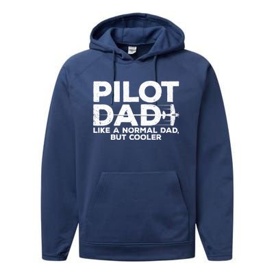 Funny Pilot Art For Dad Aviation Airplane Aircraft Pilot Performance Fleece Hoodie