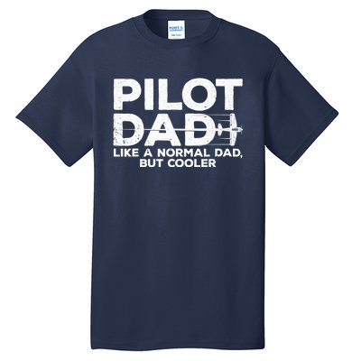 Funny Pilot Art For Dad Aviation Airplane Aircraft Pilot Tall T-Shirt