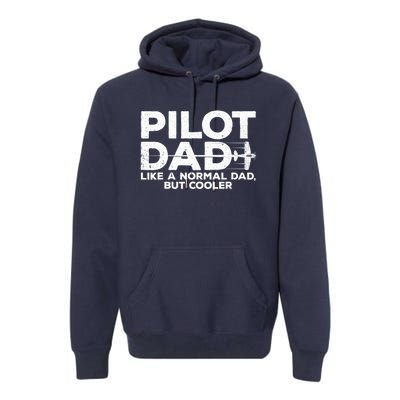 Funny Pilot Art For Dad Aviation Airplane Aircraft Pilot Premium Hoodie