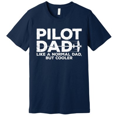 Funny Pilot Art For Dad Aviation Airplane Aircraft Pilot Premium T-Shirt