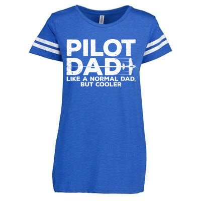 Funny Pilot Art For Dad Aviation Airplane Aircraft Pilot Enza Ladies Jersey Football T-Shirt