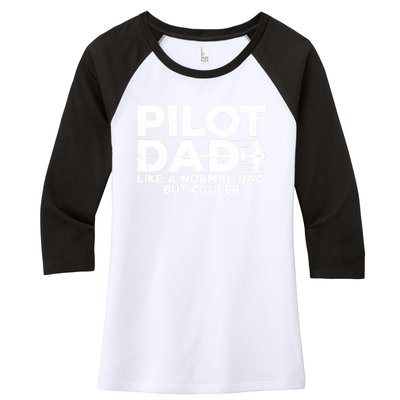 Funny Pilot Art For Dad Aviation Airplane Aircraft Pilot Women's Tri-Blend 3/4-Sleeve Raglan Shirt