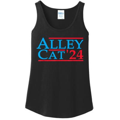 Funny Patriotic Alley Cat 2024 Election Campaign Political Gift Ladies Essential Tank