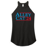 Funny Patriotic Alley Cat 2024 Election Campaign Political Gift Women's Perfect Tri Rocker Tank