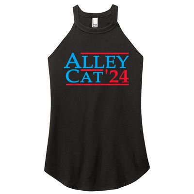 Funny Patriotic Alley Cat 2024 Election Campaign Political Gift Women’s Perfect Tri Rocker Tank