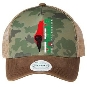 Free Palestine Arabic Support Palestine And Gaza Jerusalem Legacy Tie Dye Trucker Hat